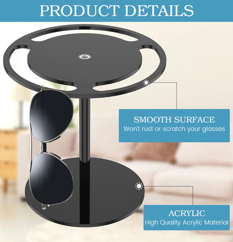 360 Degree Rotating Glasses Display Stand