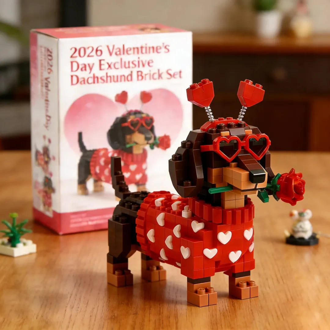 💖 Set esclusivo di mattoncini Dachshund per San Valentino 2026🐕