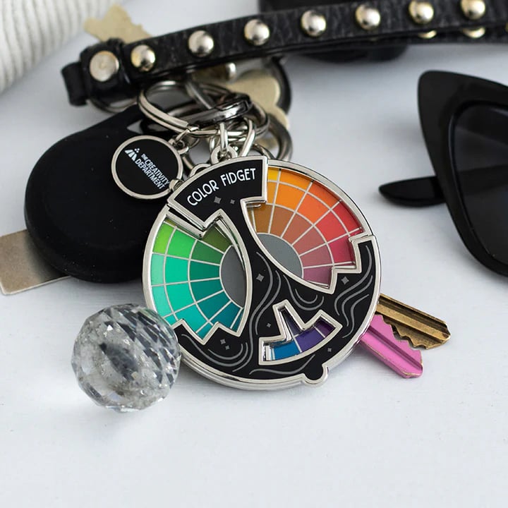 🌈Spilla smaltata Color Fidget | Una ruota di venti tonalità
