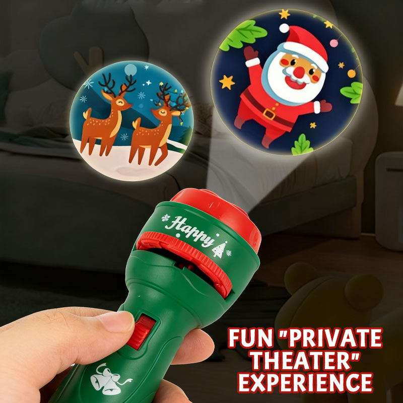 🔥Saldi natalizi 49% di sconto🎄Torcia proiettore natalizia per bambini