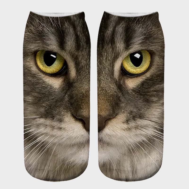 🔥Saldi natalizi 49% di sconto🎄Calzini stampati in 3D con motivo occhi di gatto😺