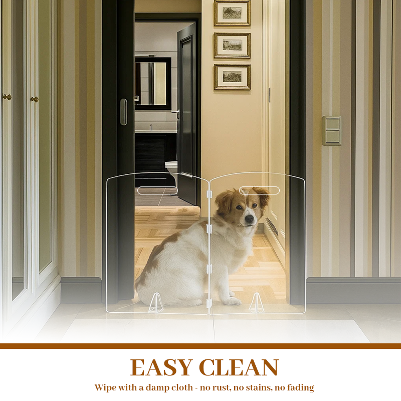 🛡️ Cancello in acrilico trasparente per animali domestici