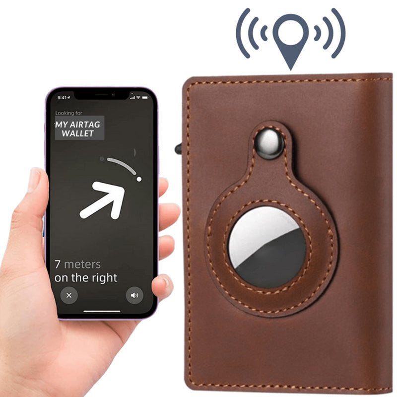 🔥Father's Day Hot Sale-Leather AirTag Wallet（Buy 2 Free Shipping）