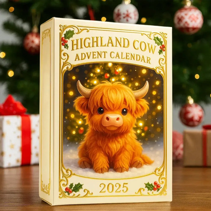 🐮🎄 Calendario dell'Avvento Highland Cow 2025