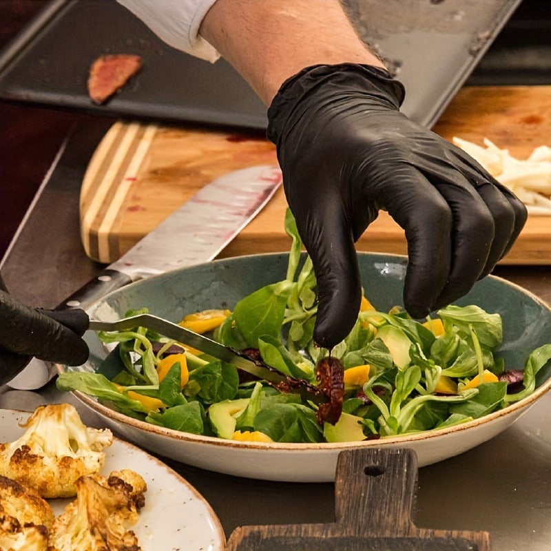 🔥Saldi natalizi 49% di sconto🎄100/50 guanti monouso in nitrile nero