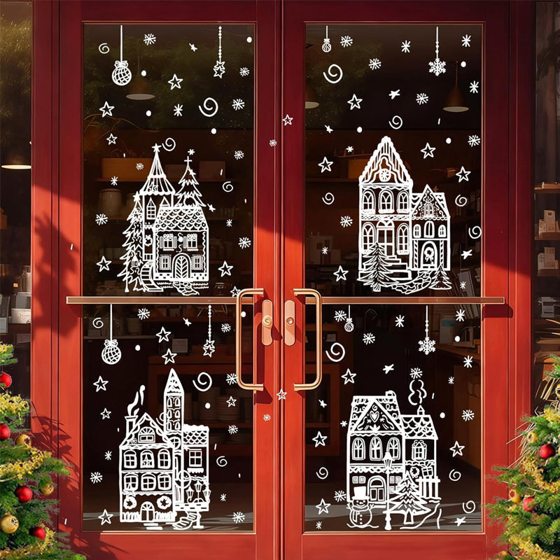 Adesivi Villaggio di Natale