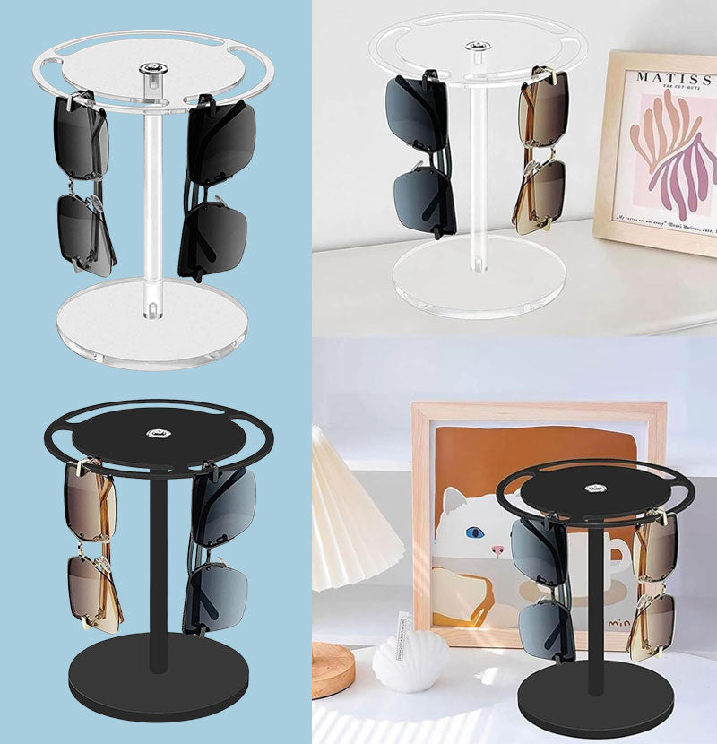 360 Degree Rotating Glasses Display Stand