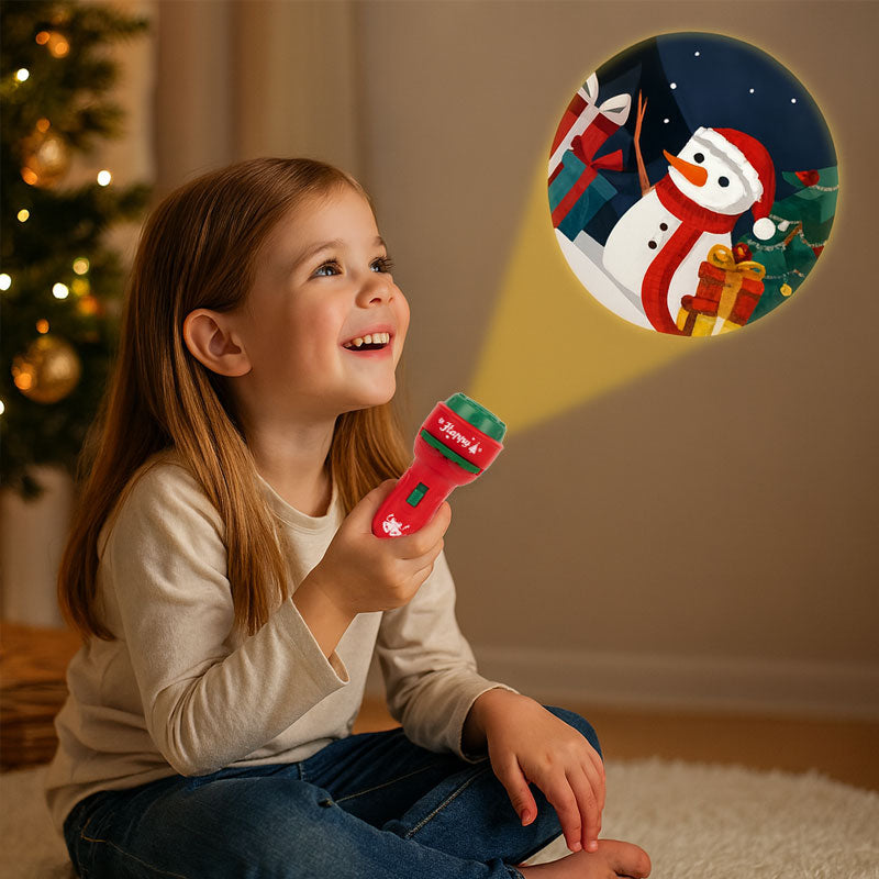 🔥Saldi natalizi 49% di sconto🎄Torcia proiettore natalizia per bambini