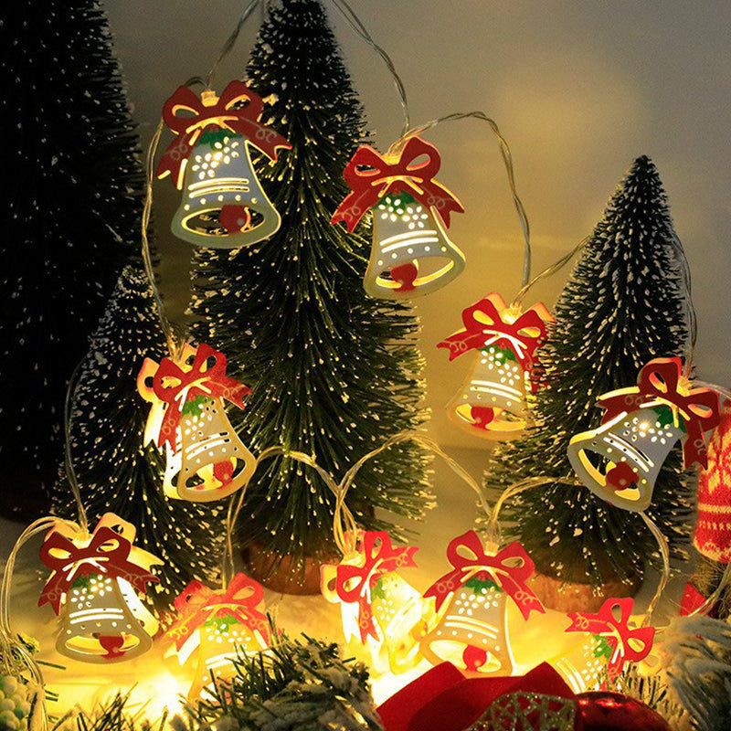 🎄 Catena luminosa decorativa natalizia a LED in ferro