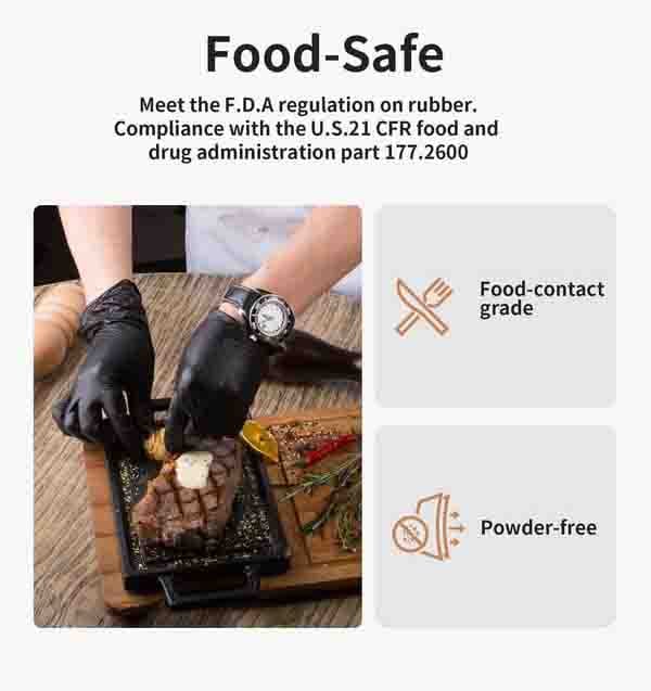 🔥Saldi natalizi 49% di sconto🎄100/50 guanti monouso in nitrile nero