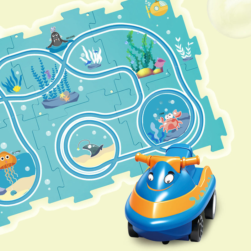 🧩Set da gioco educativo per bambini con puzzle autostrada🧩