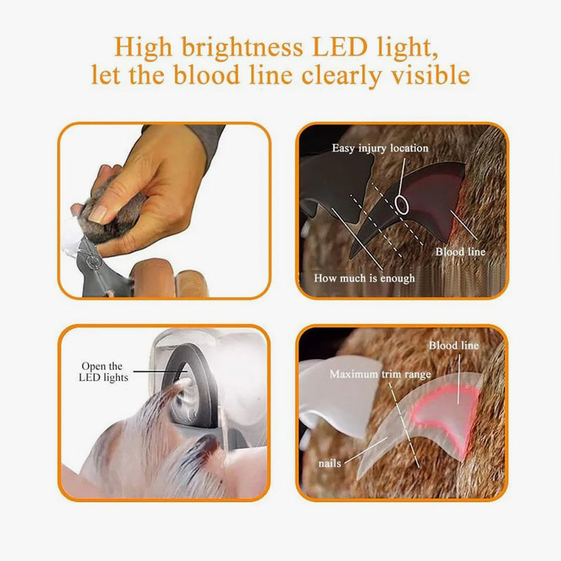 Tagliaunghie LED per animali domestici