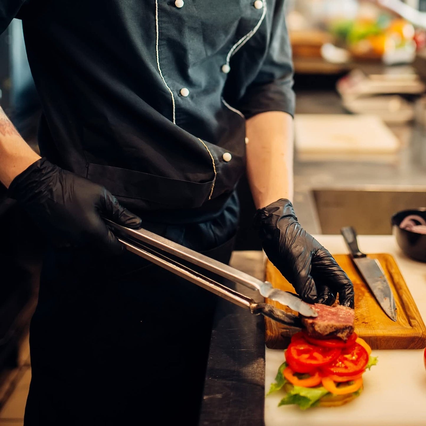 🔥Saldi natalizi 49% di sconto🎄100/50 guanti monouso in nitrile nero