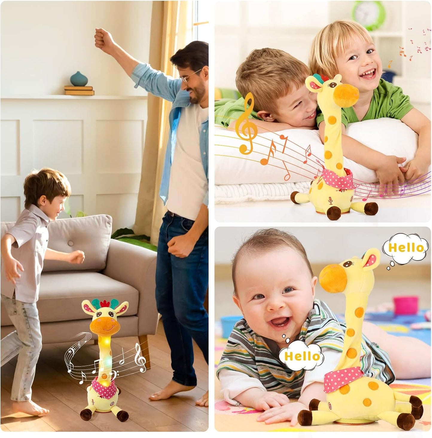 Giocattolo musicale giraffa più venduto: canta, balla e ripete quello che dici! 🦒🎵🗣️