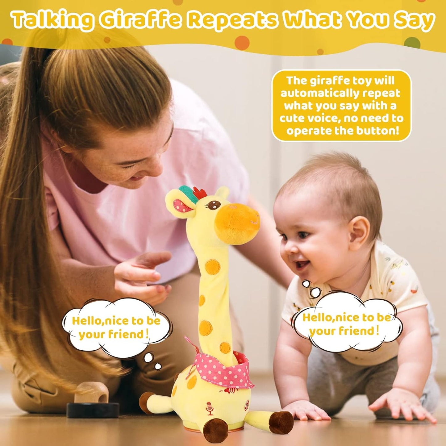 Giocattolo musicale giraffa più venduto: canta, balla e ripete quello che dici! 🦒🎵🗣️