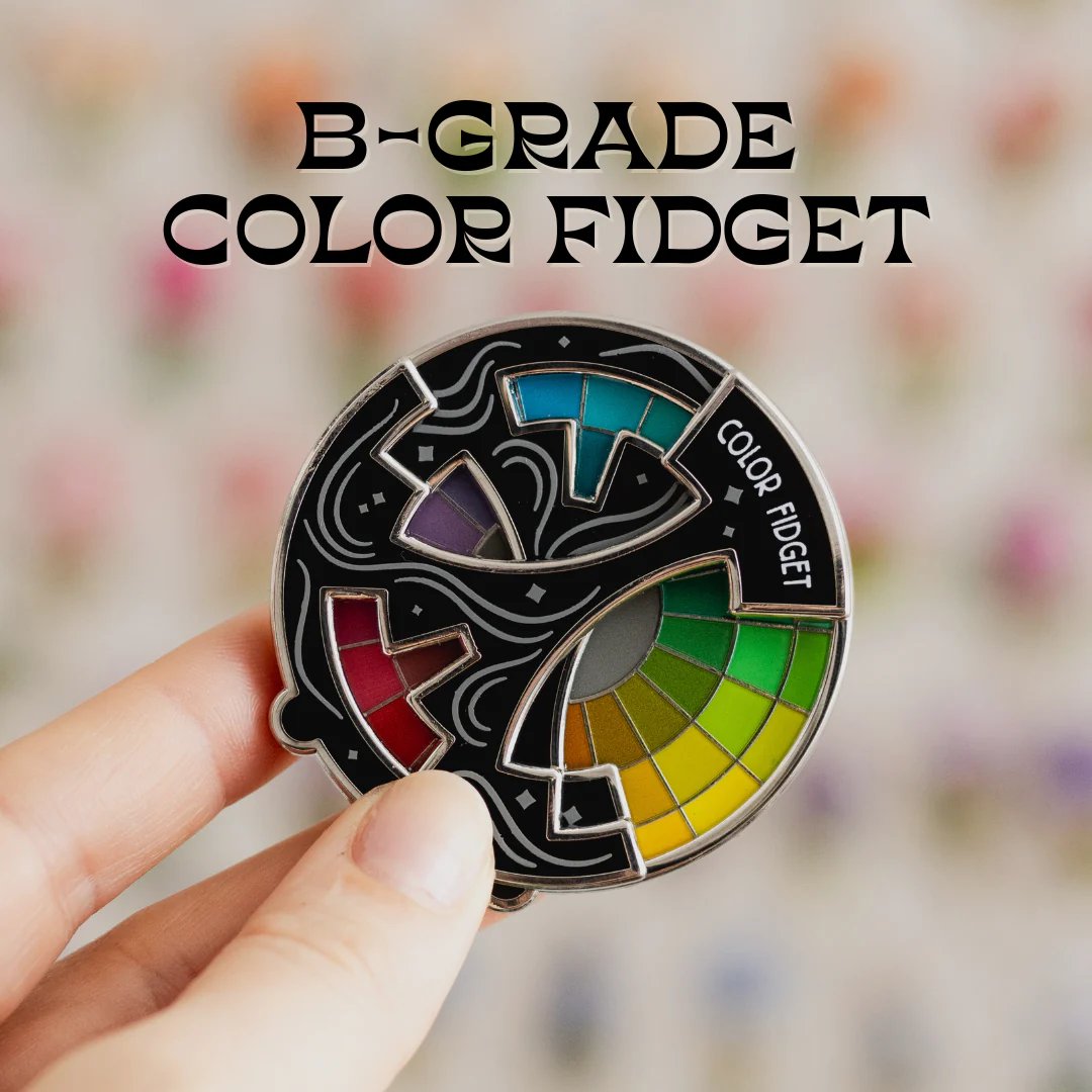 🌈Spilla smaltata Color Fidget | Una ruota di venti tonalità