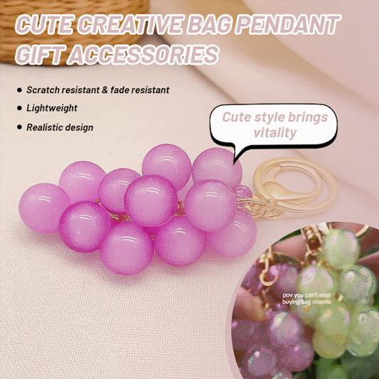 🍇Graziosi accessori regalo creativi a forma di ciondolo per borse