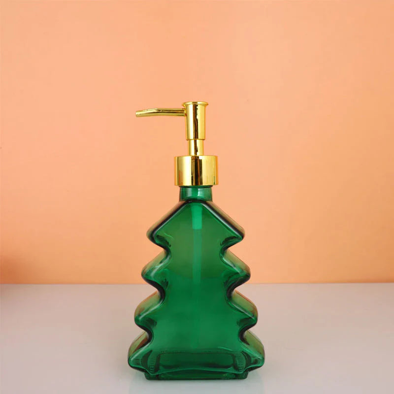 🔥Saldi natalizi 49% di sconto🎄Dispenser per sapone in vetro a forma di albero di Natale