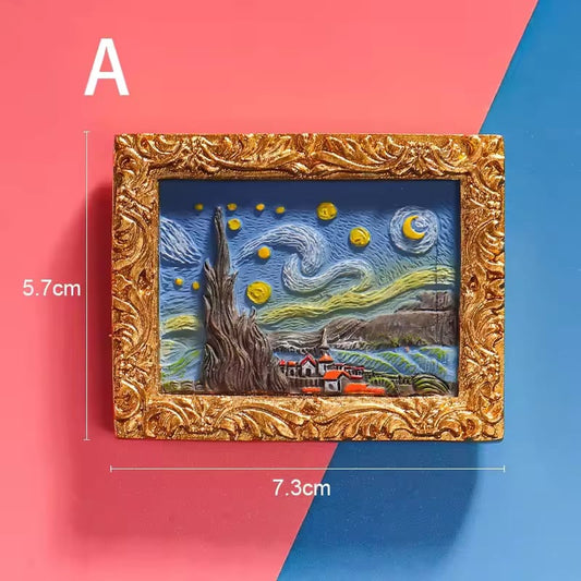 Set di magneti da frigo ispirati a Van Gogh