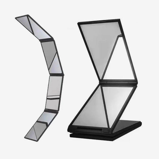 Multi Angle Folding Mirror for Self Haircutting - Head Back View Available