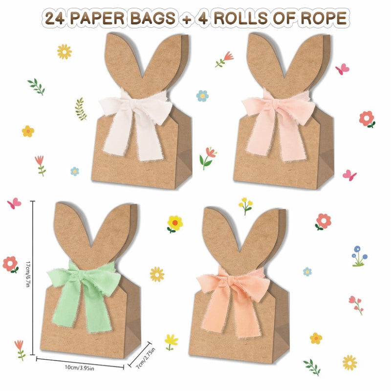 🐰  Sacchetti regalo Kraft con coniglietto pasquale