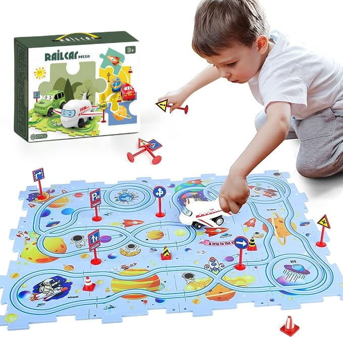 🧩Set da gioco educativo per bambini con puzzle autostrada🧩