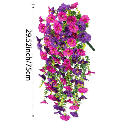 Decorazione perfetta per il giardino- 🌺 Vite di fiori artificiali appesi ornamenti