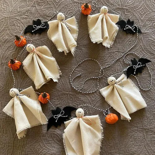 Ornamento Halloween con volto di fantasma