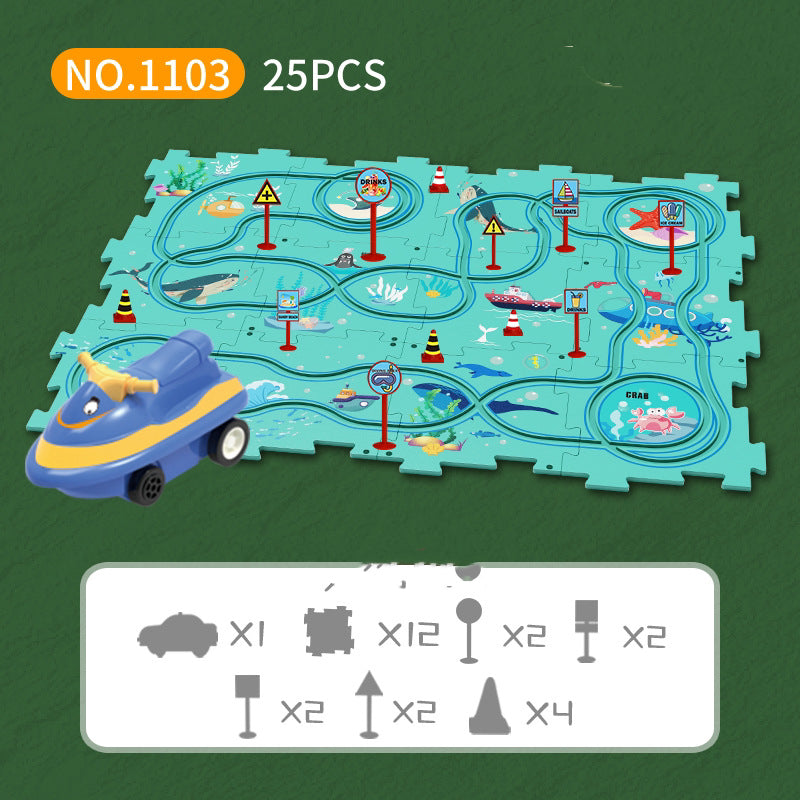 🧩Set da gioco educativo per bambini con puzzle autostrada🧩