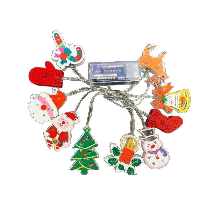 🎄 Catena luminosa decorativa natalizia a LED in ferro