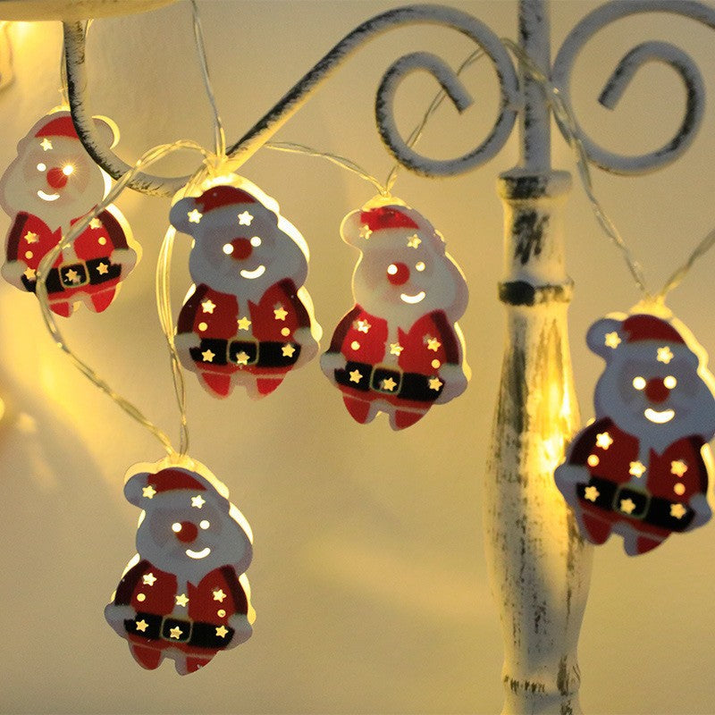 🎄 Catena luminosa decorativa natalizia a LED in ferro