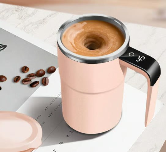🔥Smart Magnetic Stirring Mug – miscelatore per bevande autorefrigerante con display della temperatura🌀