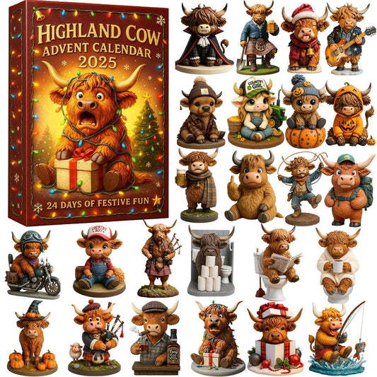 🐮Calendario dell'Avvento Highland Cow 2025