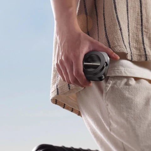 Sammenleggbart, uttrekkbart, roterende, magnetisk telefonstativ for reiser