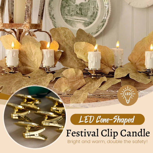 🔥Candela LED Festival a forma di cono