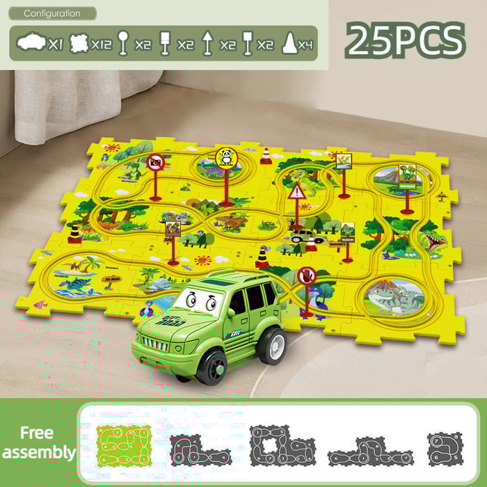 🧩Set da gioco educativo per bambini con puzzle autostrada🧩