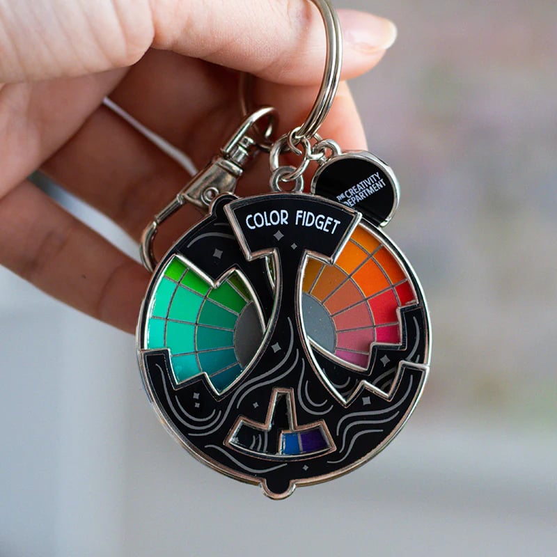 🌈Spilla smaltata Color Fidget | Una ruota di venti tonalità