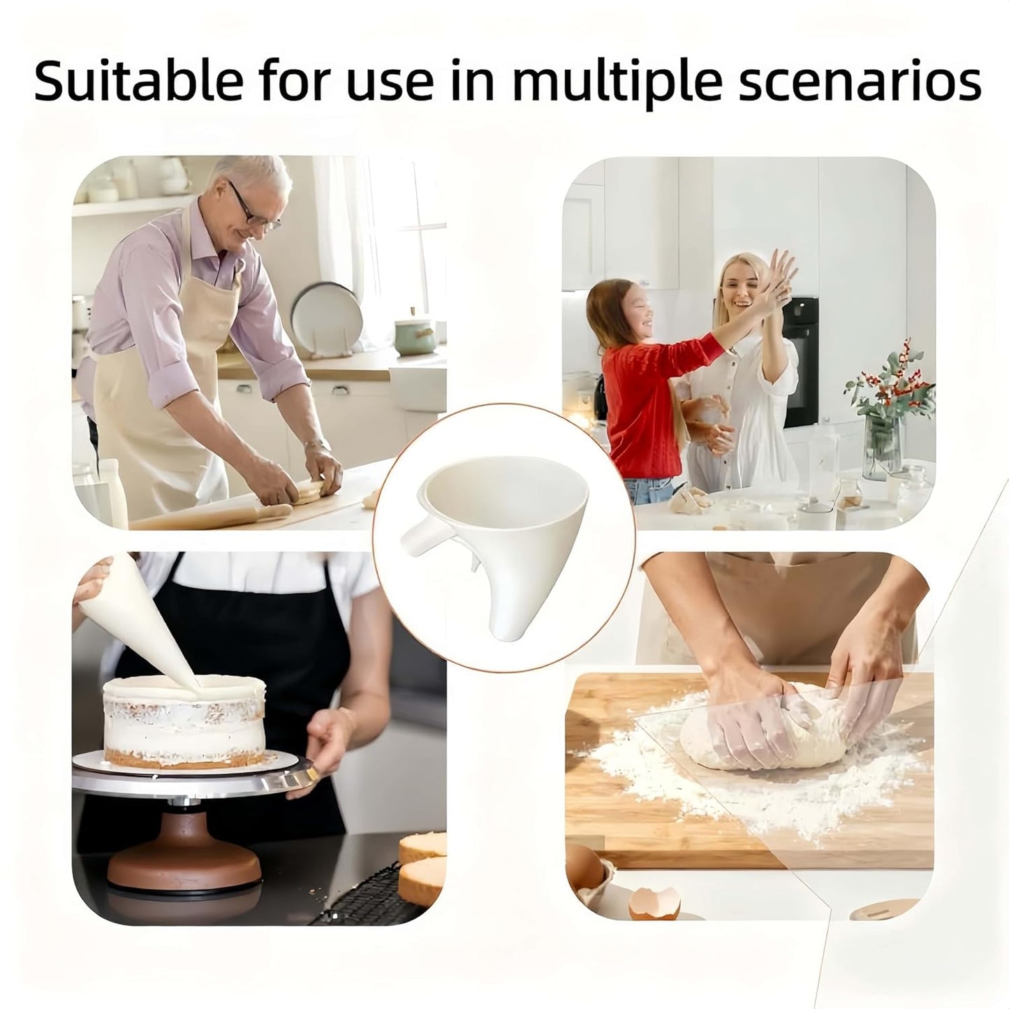 🔥✨Imbuto per farina per robot da cucina Kitchen Aid