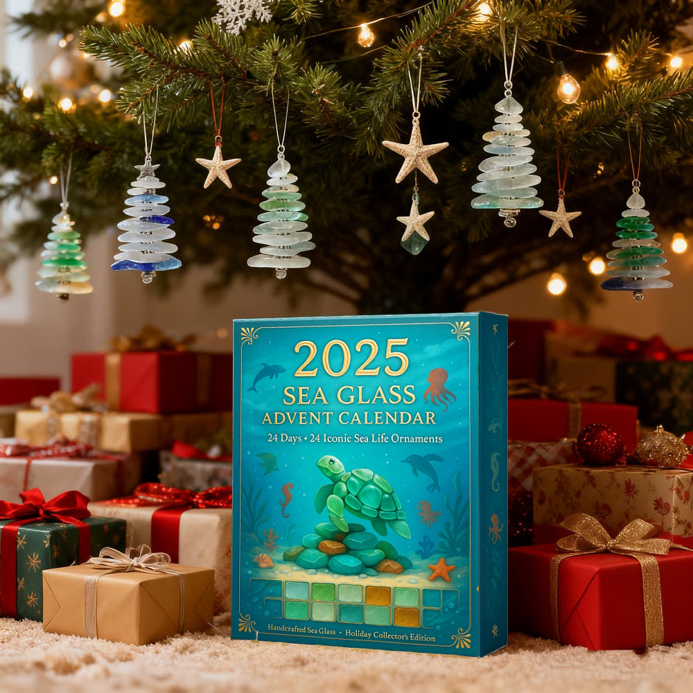Calendario dell'Avvento Sea Glass 2025 · Tesori dell'oceano