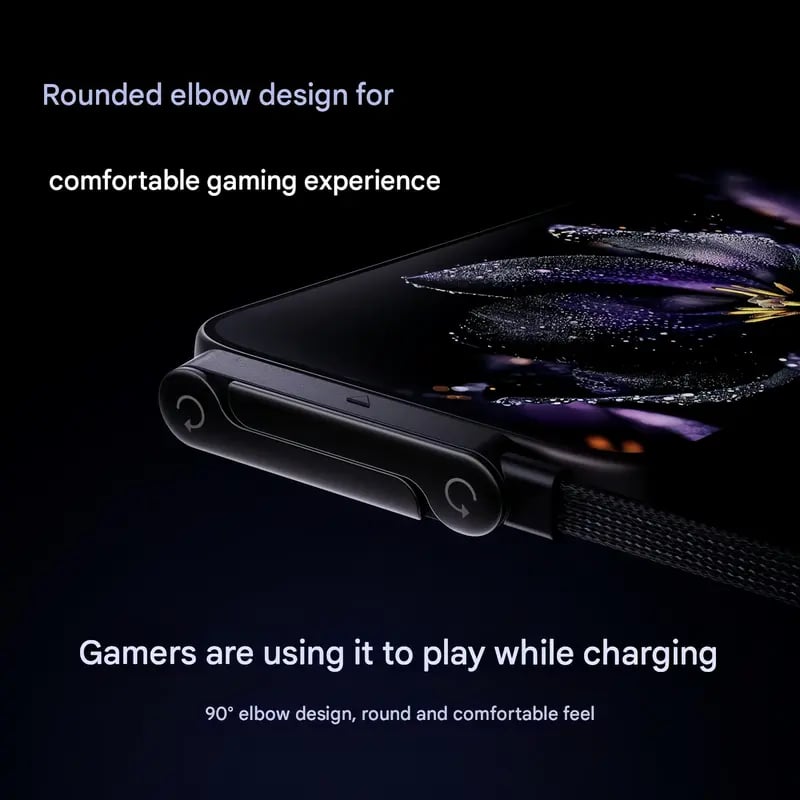 ⚡Cavo di ricarica invisibile 2 in 1 – Cavo di ricarica rapida da 240 W con supporto per telefono integrato