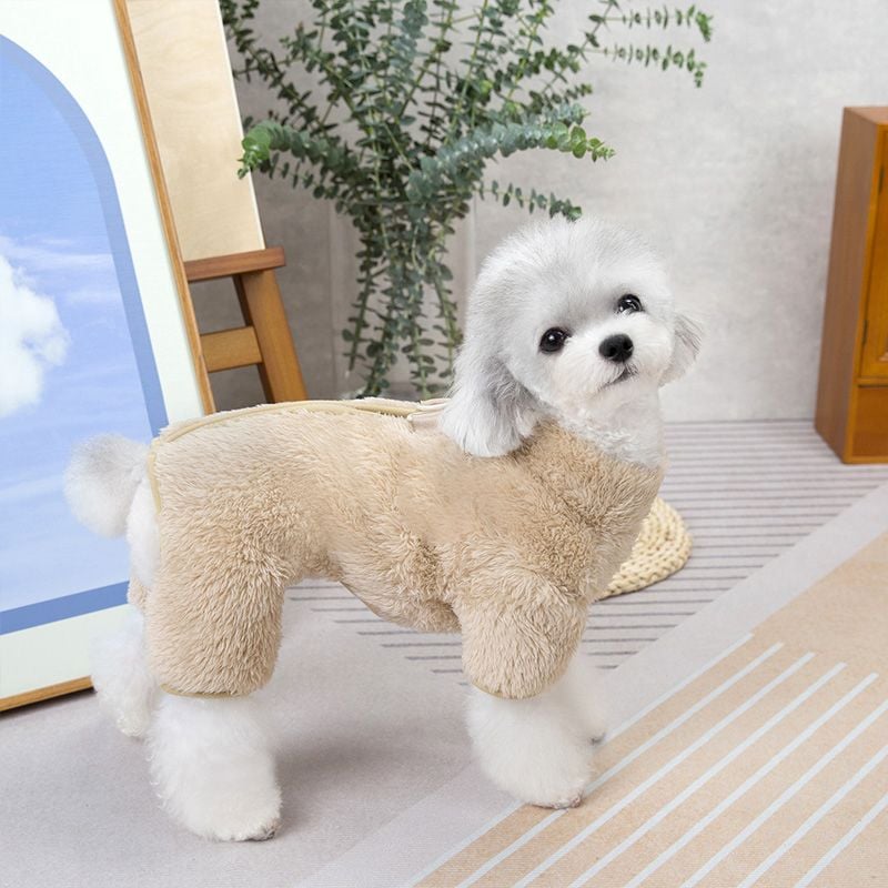 🐶Tuta invernale per cani con cerniera sul retro