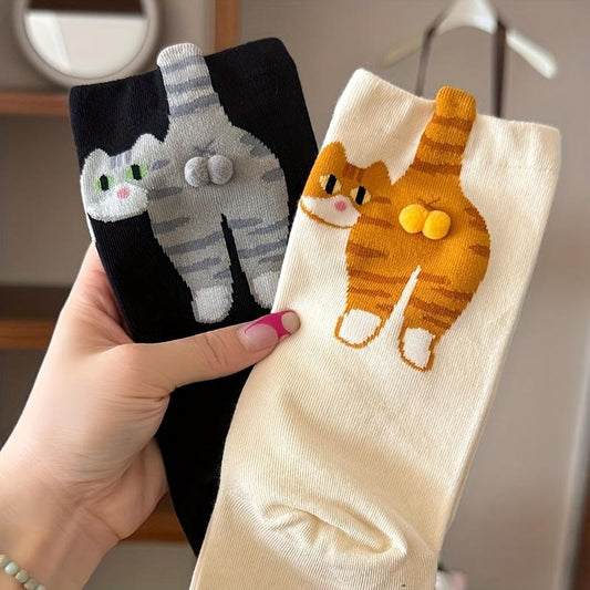 🐱🍑Divertenti calzini 3D Kitty Butt per donna – Design adorabile per divertirsi ogni giorn