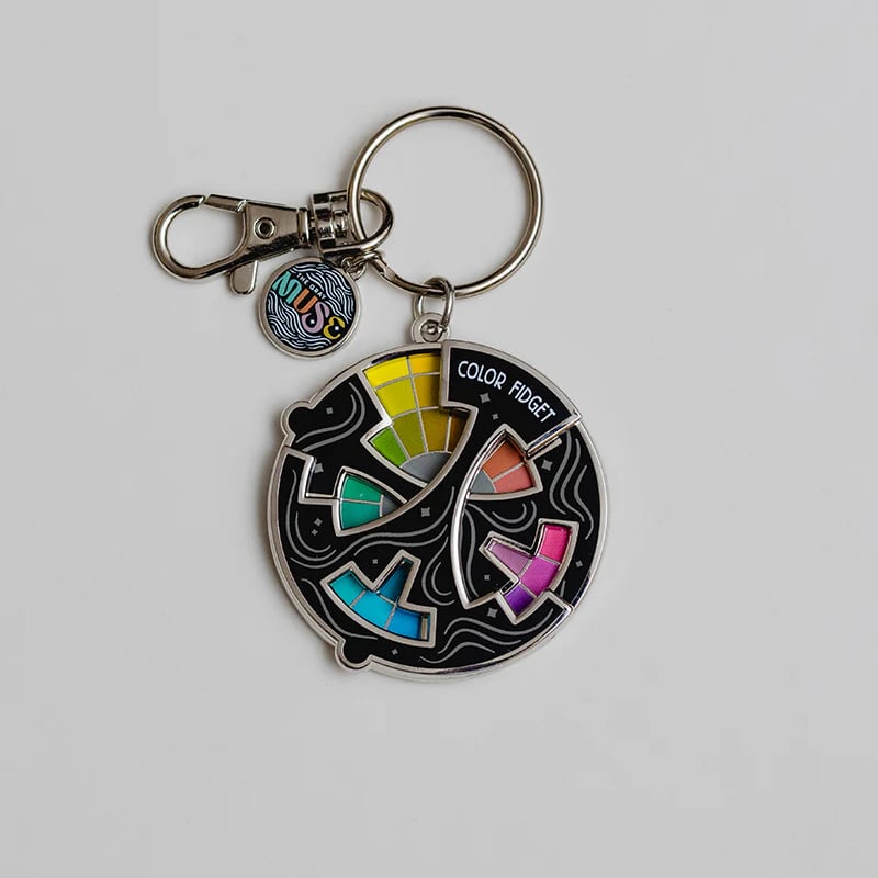 🌈Spilla smaltata Color Fidget | Una ruota di venti tonalità