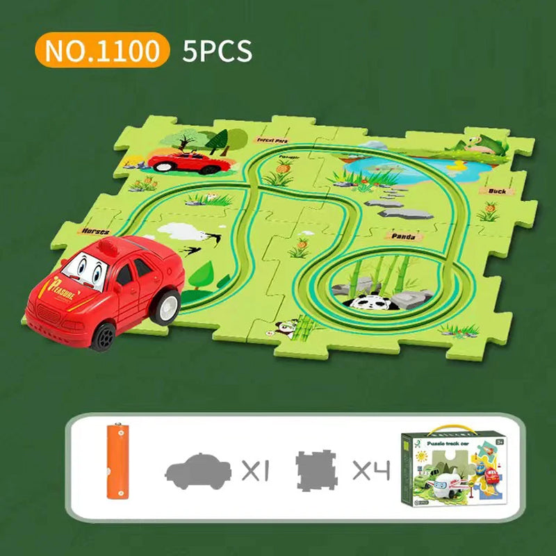 🧩Set da gioco educativo per bambini con puzzle autostrada🧩