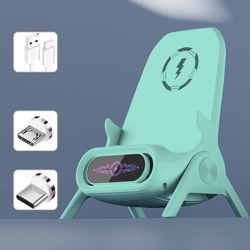 ⏳Offerta speciale a tempo limitato⏰Supporto multifunzionale per telefono con caricatore wireless veloce📱