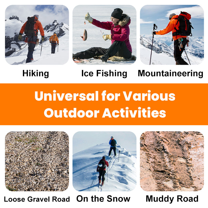 🔥SVENDITA🔥Ramponi antiscivolo per scarpe e stivali da esterno