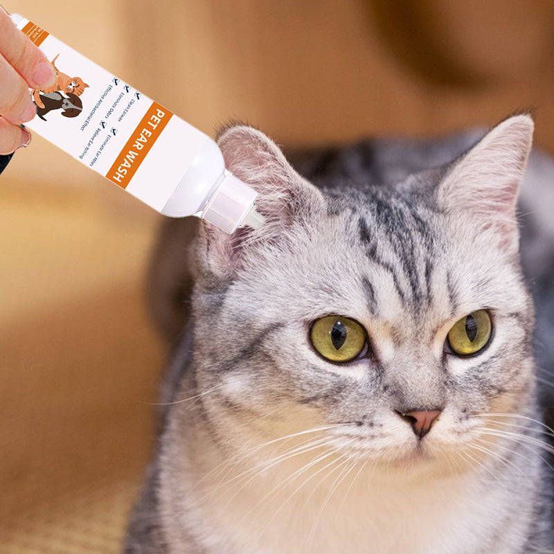 ✨Detergente per orecchie per animali – Formula delicata all'aloe vera, previene infezioni e odori 🌿