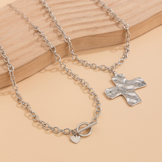 🔥 Mega offerta del Black Friday – 50% di sconto!🔥 Collana vintage con ciondolo a croce etern