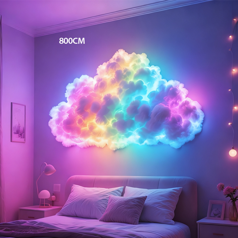⏳Offerta speciale a tempo limitato⏰Decorazione luminosa fai da te “Nuvola temporalesca” con LED e alimentazione USB🌈