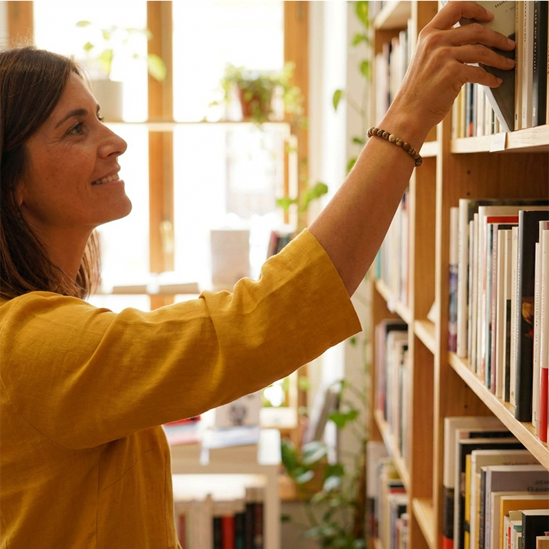 Abito casual con scollo a V in cotone e lino – Maniche a 3/4, con cerniera laterale👗